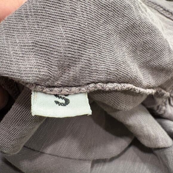 Affliction Y2K Size S Henley Shirt Tee Gothic Rock Cross Distressed Velvet Gray - Picture 10 of 12